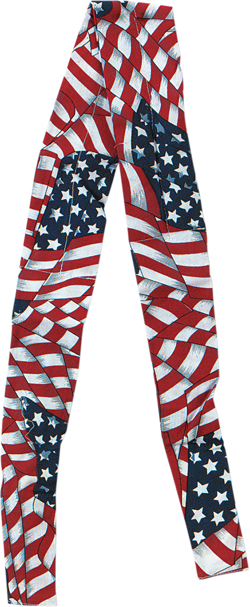 ZAN HEADGEAR U.S.A. Flag Tie-On Cooldanna® - Cooldanna® / Wavy American Flag DC265
