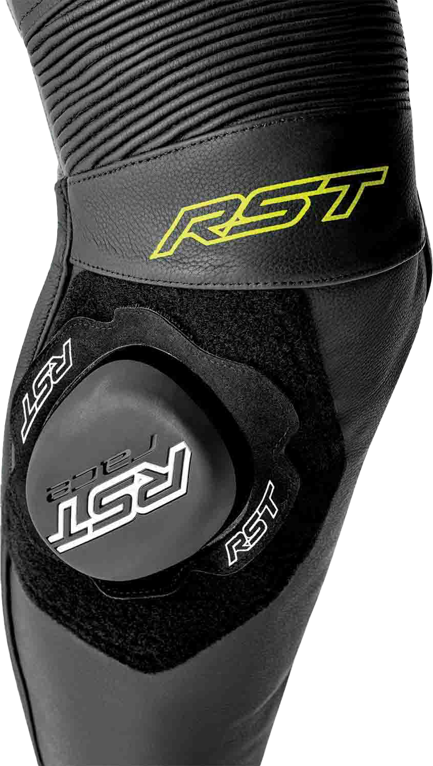RST S1 D3O Leather Suit - Black / Grey / Fluorescent Yellow - View 15
