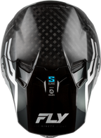 FLY Racing Formula S Carbon Byte Youth Helmet (2026) - Black Carbon / Grey / Silver - View 9