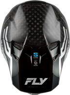FLY Racing Formula S Carbon Byte Youth Helmet (2026) - Black Carbon / Grey / Silver - View 25