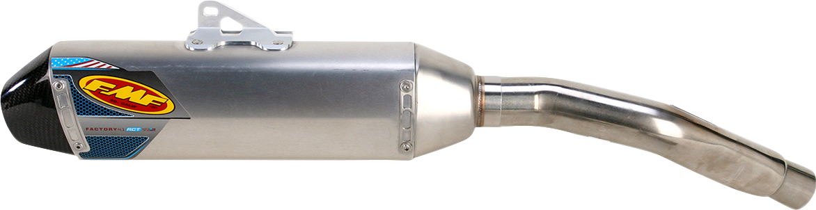 FMF Racing Kawasaki KX450F / KX450X 2024-2026 Factory 4.1 RCT Stainless SL (Slip-On) w/ Carbon End Cap 042403