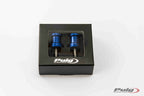 Puig 5922A Hi-Tech Swingarm Spools 6mm Blue 2-Pack