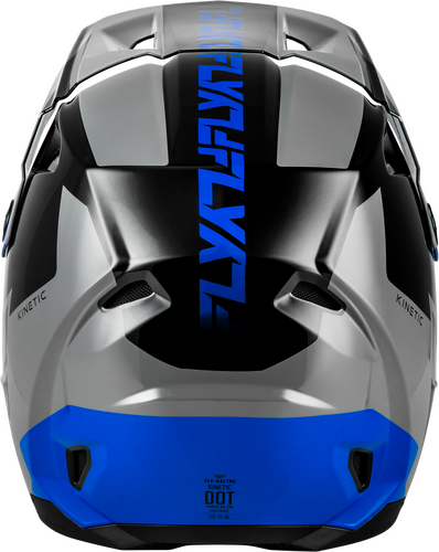 FLY Racing Kinetic Crest Helmet (2026) - Grey / Black / Blue - View 22
