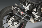 Yoshimura CBR500R 16-25 R-77 Stainless Slip-On Exhaust, w/ Carbon Fiber Muffler