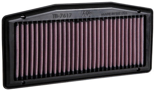 K&N TB-7617 High-Flow Air Filter For Triumph Bonneville T100, Triumph Bonneville T120 Black, And Triumph Speed Twin 900