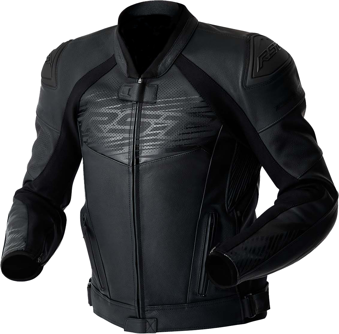 RST Tractech Evo 5 CE Men's Leather Jacket - Black - View 1