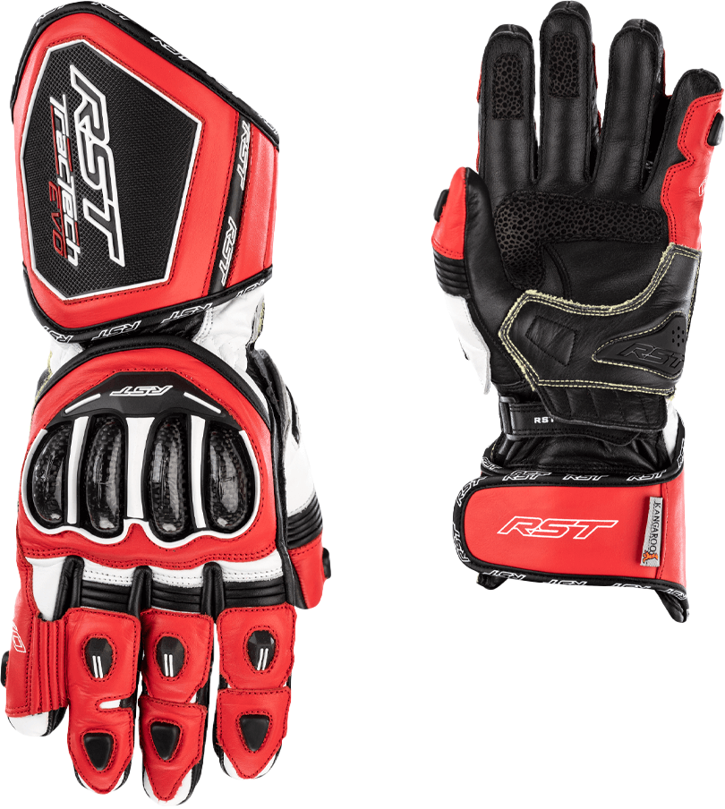 RST Tractech EVO 4 CE Glove - Red / White / Black - View 21