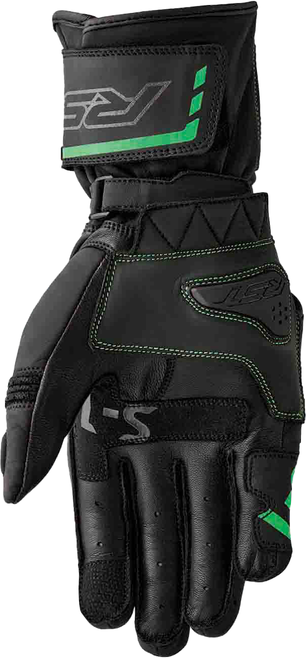 RST S-1 Gloves - Black / Fluorescent Green - View 6