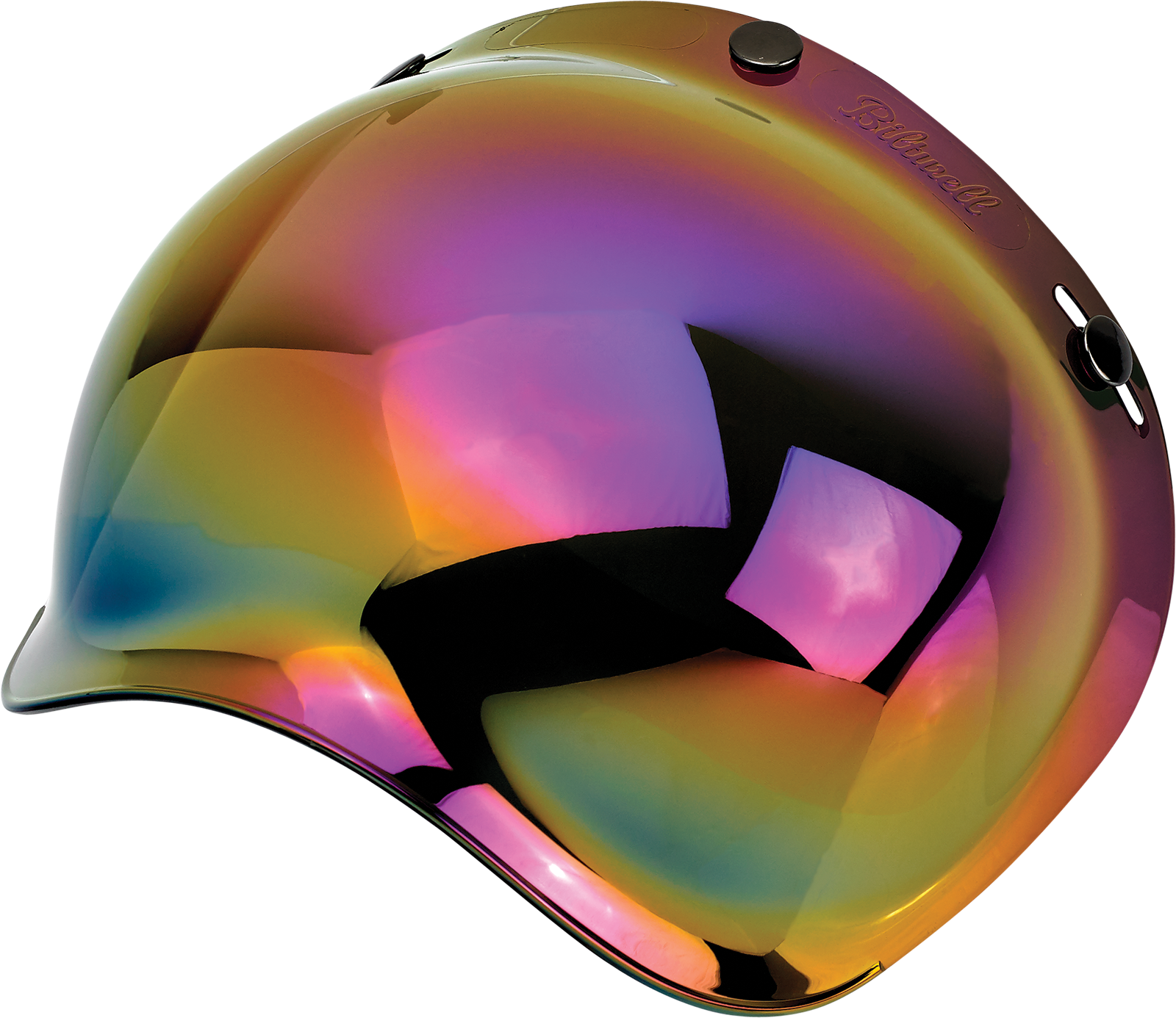 BILTWELL Bubble Shield - Rainbow Mirror 0131-0116