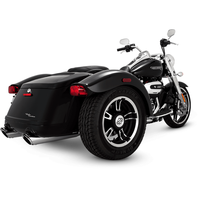 Vance & Hines Twin Slash Slip-On Mufflers - Chrome - Freewheeler