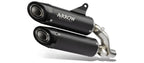 71939PRN Arrow Round-Sil Slip-on Exhausts, Titanium Dark for Ducati Monster 937 2021-2024