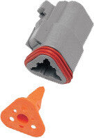 NAMZ CUSTOM CYCLE Deutsch DT Plug and Wedgelock - DP-3G