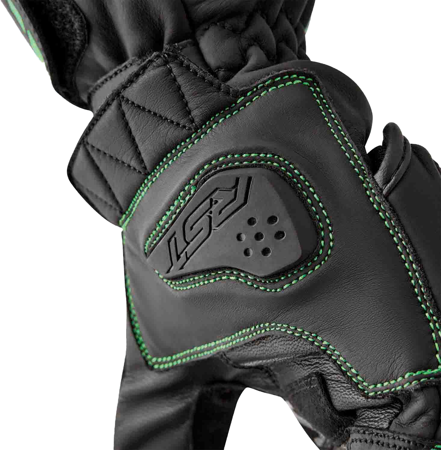 RST S-1 Gloves - Black / Fluorescent Green - View 30