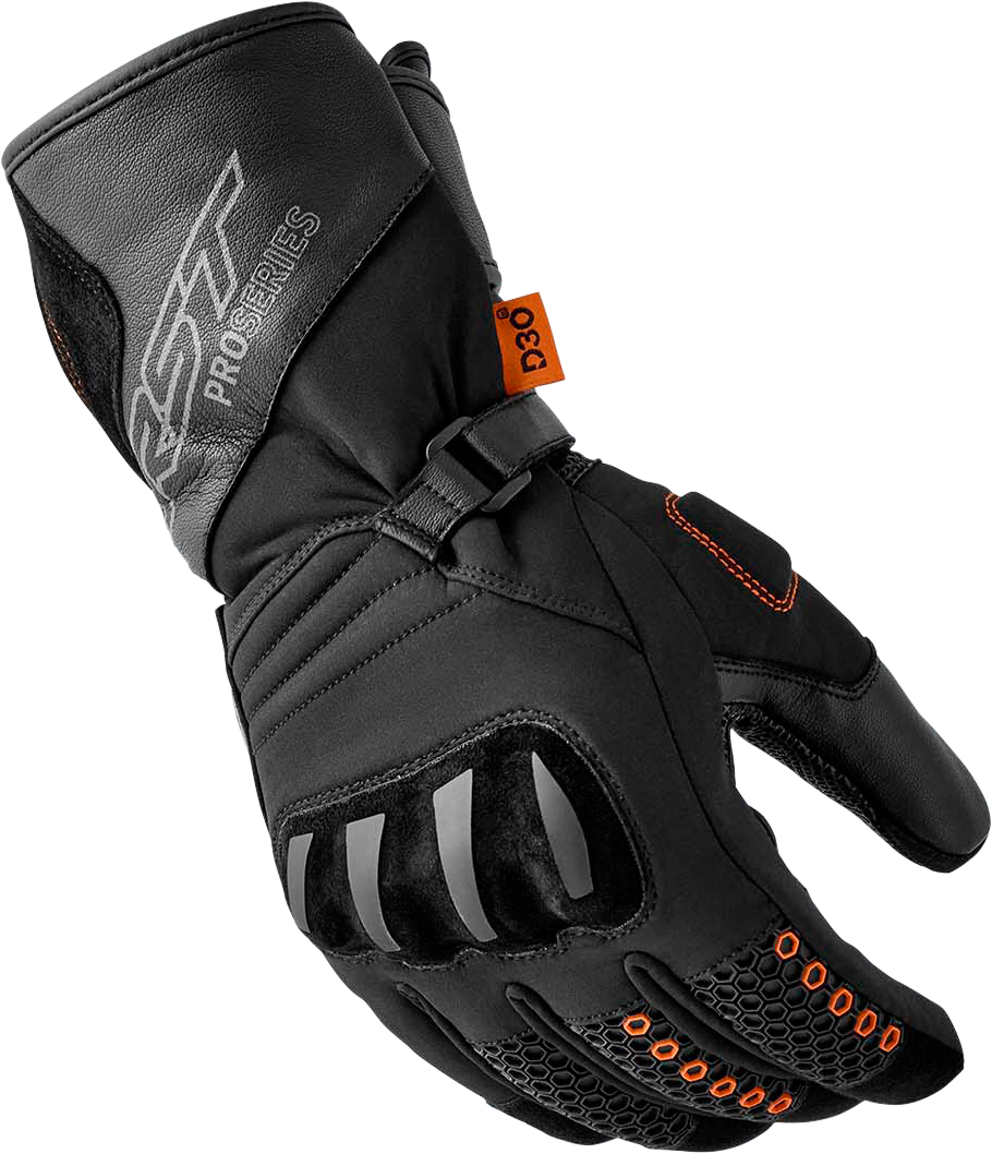 RST Pro Series Artic D3O WP Gloves - Black - View 9
