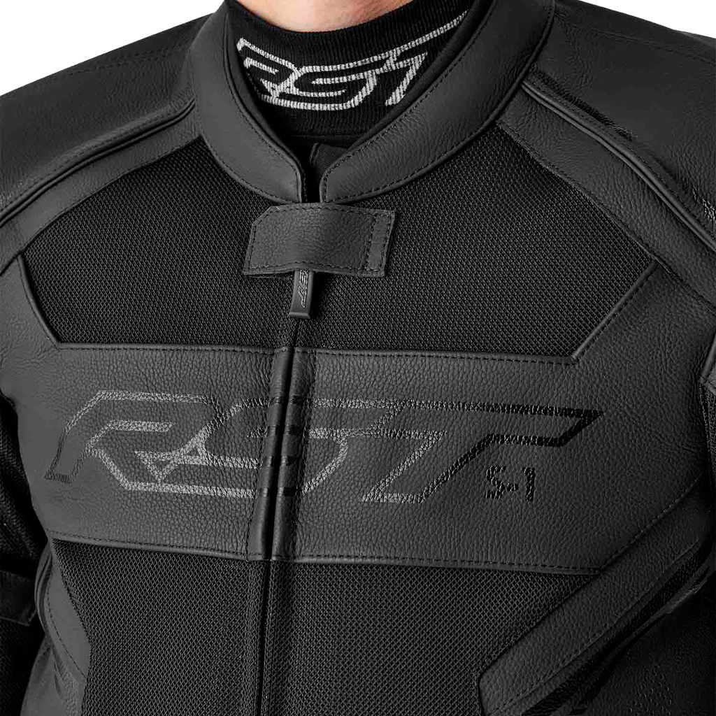 RST S-1 Mesh CE Men's Leather Jacket - Black - View 3