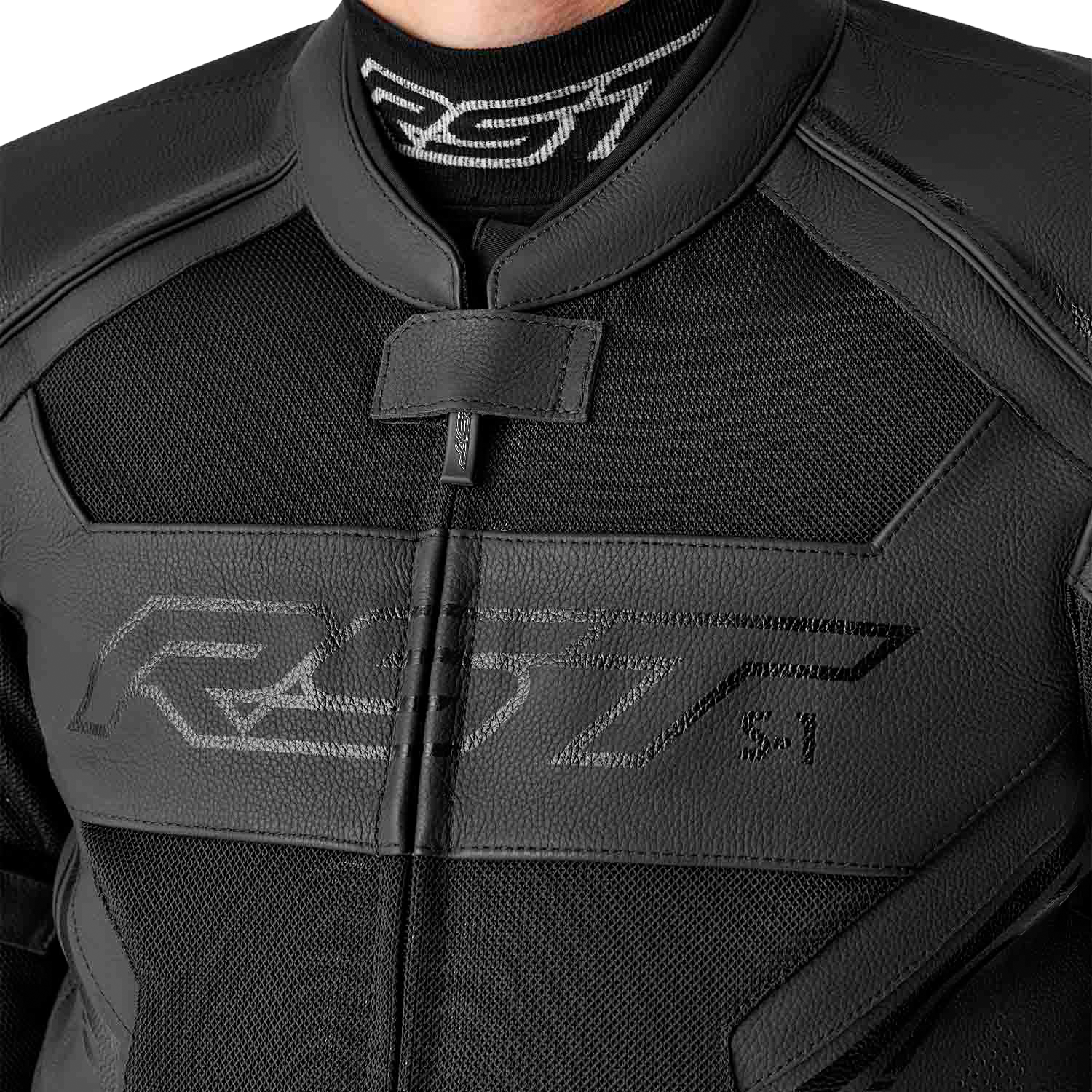 RST S-1 Mesh CE Men's Leather Jacket - Black - View 3