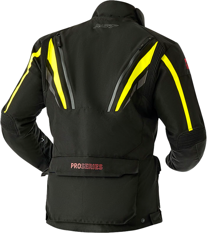 RST Pro Series Paragon 7 CE Men's Textile Jacket - Black / Fluorescent Yellow - View 5