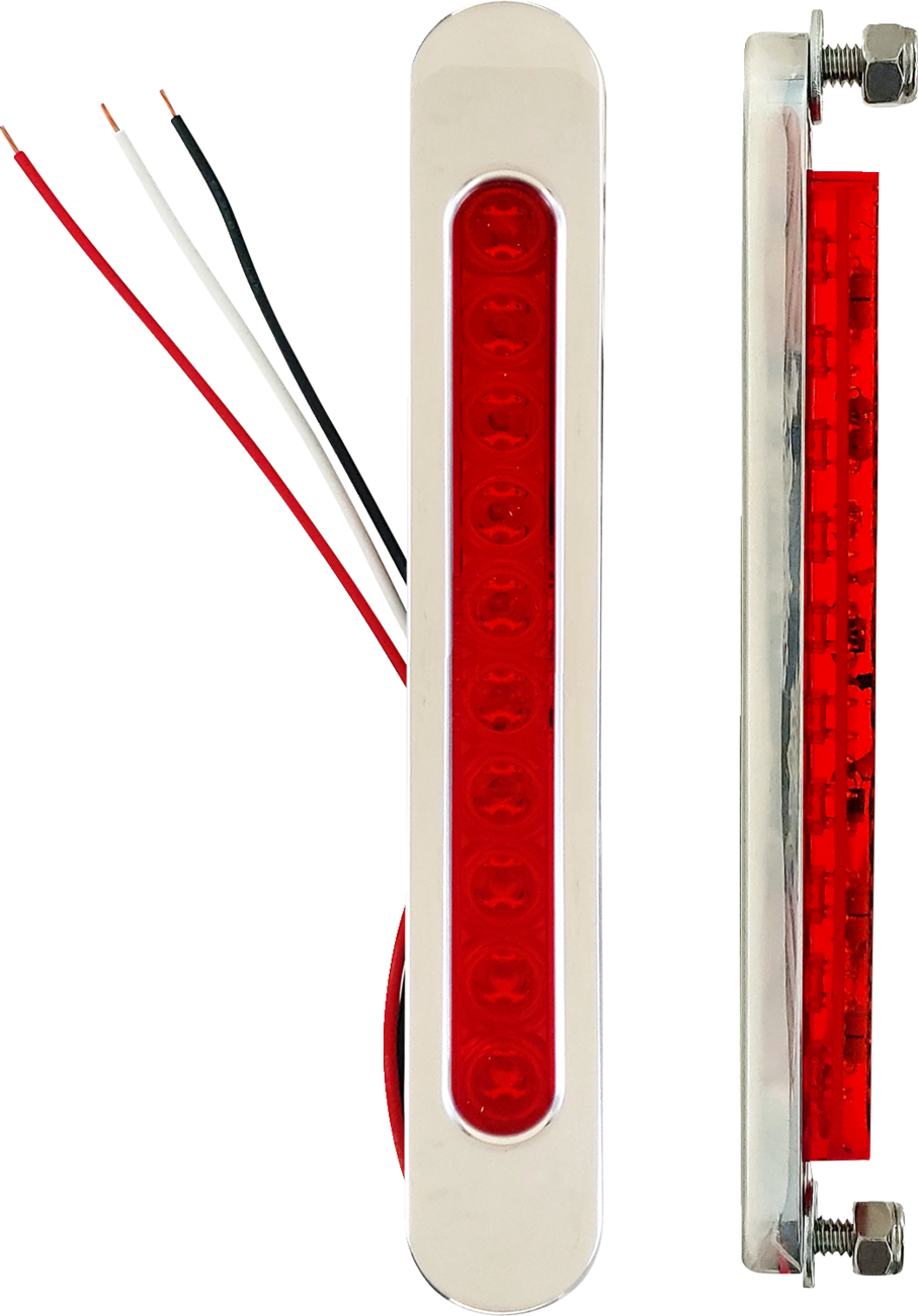ACCUTRONIX Bag Light - Red Lens / Chrome 2040-3025