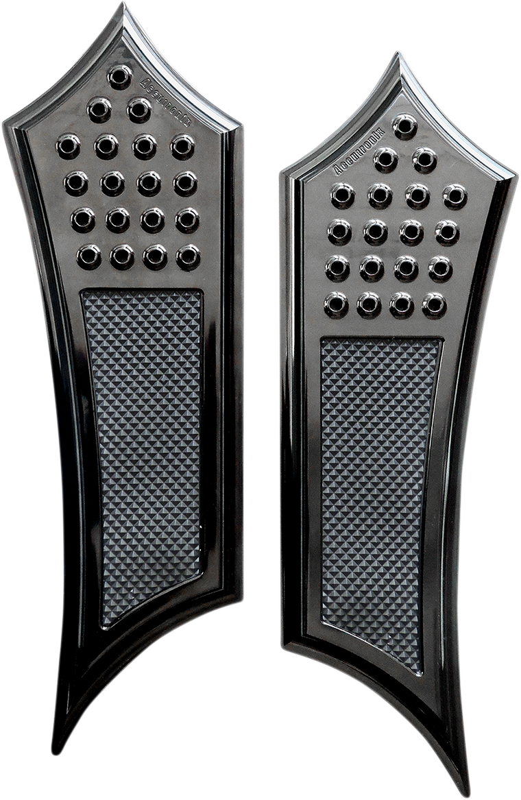 ACCUTRONIX Front Floorboards - Extended / Black / Drilled / Instigator / FL 1621-0870