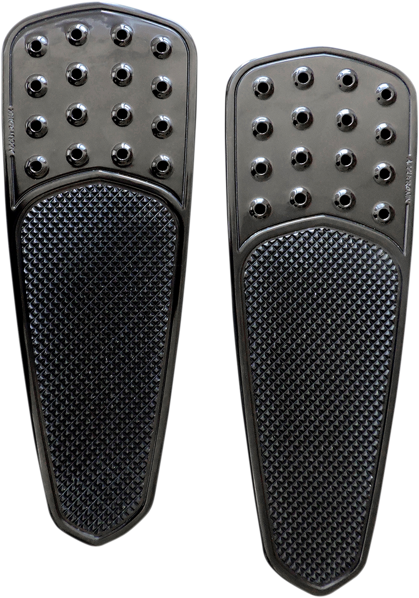 ACCUTRONIX Front Floorboards - Extended / Black / Knurled / Teardrop / FL 1621-0862