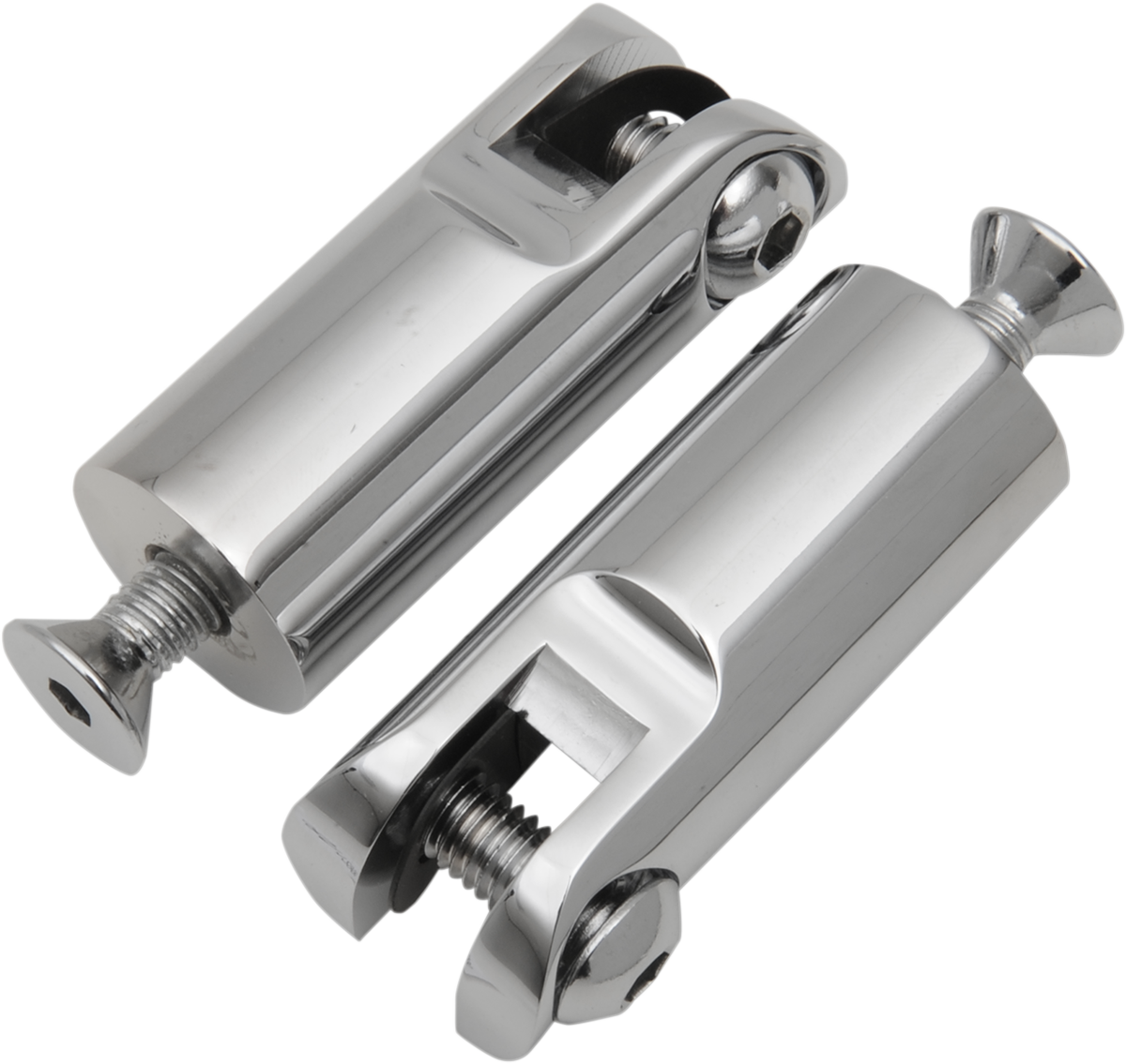 ACCUTRONIX Front Foot Peg Mounts - Silver / 3/8"-16 1811-2990