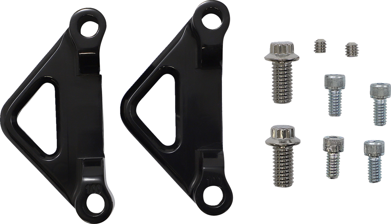 ACCUTRONIX Hot Legs/Bagger Legs Fender Spacer - Black / 1" Spacer / For 6" Width Fender 1410-0058