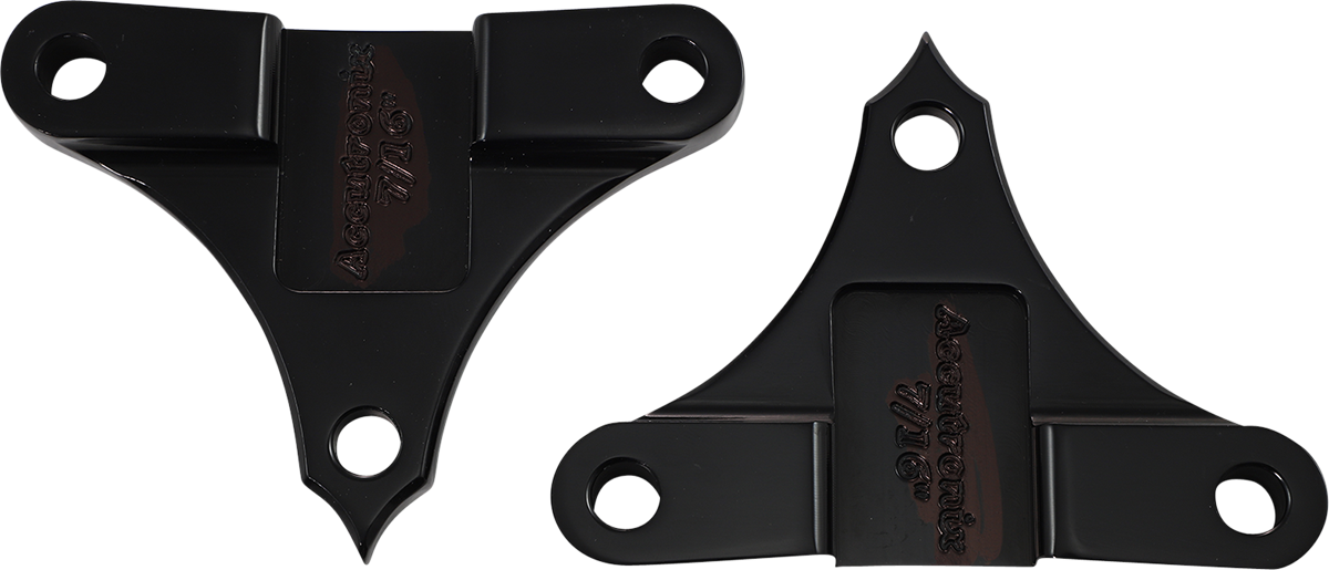 ACCUTRONIX Hot Legs/Bagger Legs Fender Spacers - Black / 0.4375" Spacer / For 6-3/8" Width Fender 1410-0115
