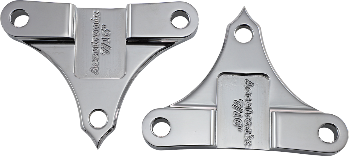 ACCUTRONIX Hot Legs/Bagger Legs Fender Spacers - Chrome / 0.4375" Spacer / For 6-3/8" Width Fender 1410-0116