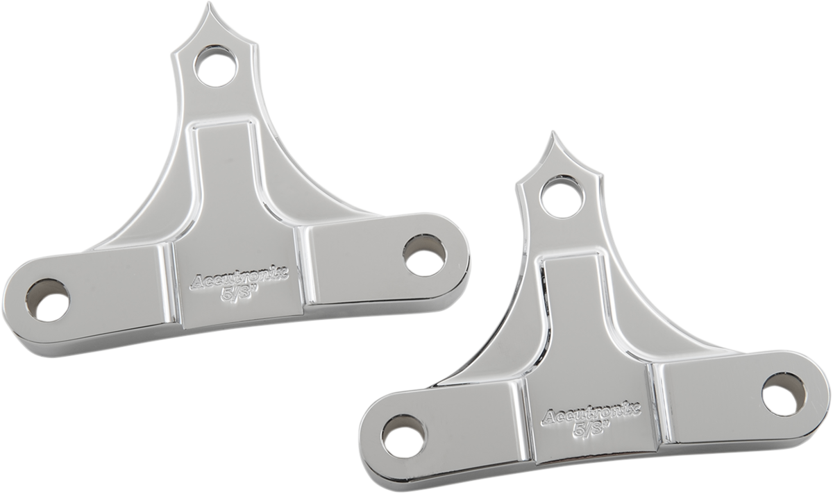 ACCUTRONIX Hot Legs/Bagger Legs Fender Spacers - Chrome / 0.625" Spacer / For 6" Width Fender 1410-0118