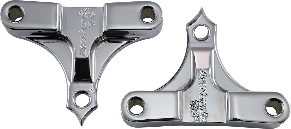 ACCUTRONIX Hot Legs/Bagger Legs Fender Spacers - Chrome / 0.875" Spacer / For 5-1/2" Width Fender 1410-0120