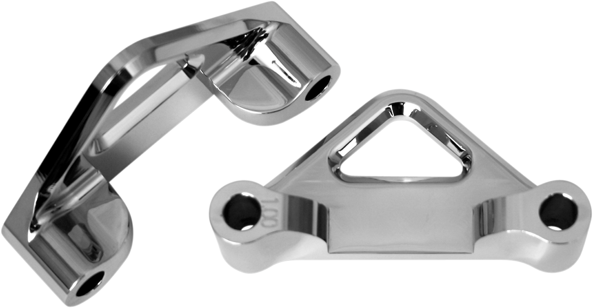 ACCUTRONIX Hot Legs/Bagger Legs Fender Spacers - Chrome / 1" Spacer / For 6" Width Fender 1410-0059