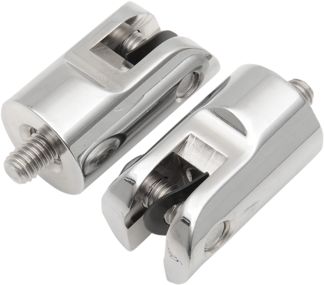 ACCUTRONIX Rear Foot Peg Mounts - Silver / 3/8"-16 1811-2992