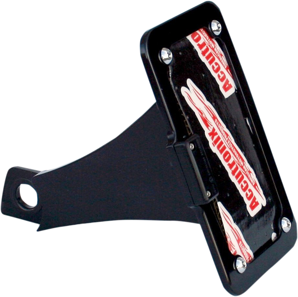 ACCUTRONIX Side Mount License Plate Assembly - Black 2030-0905