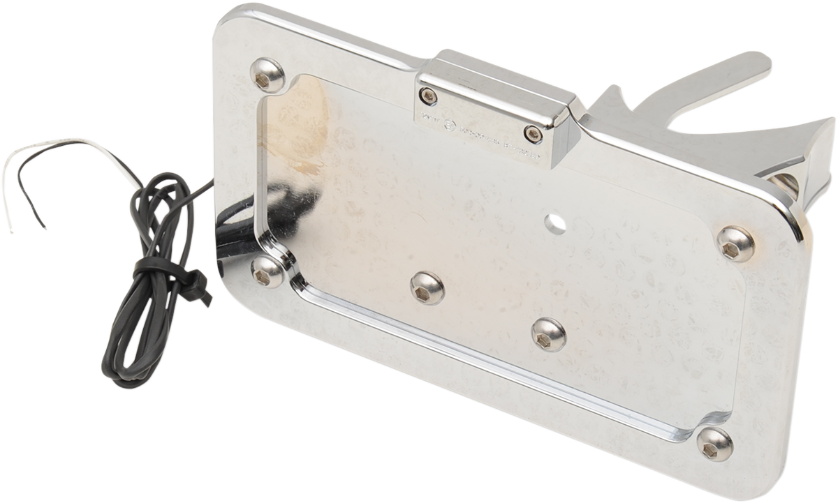 ACCUTRONIX Side Mount License Plate - Chrome 2030-0815