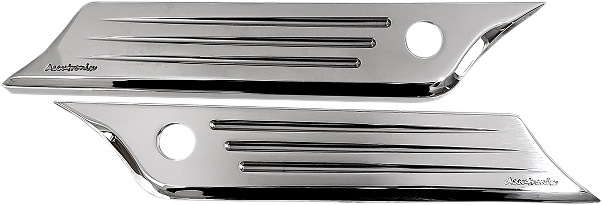 ACCUTRONIX Speed Ball Saddlebag Cover Latch - Chrome 3501-1582