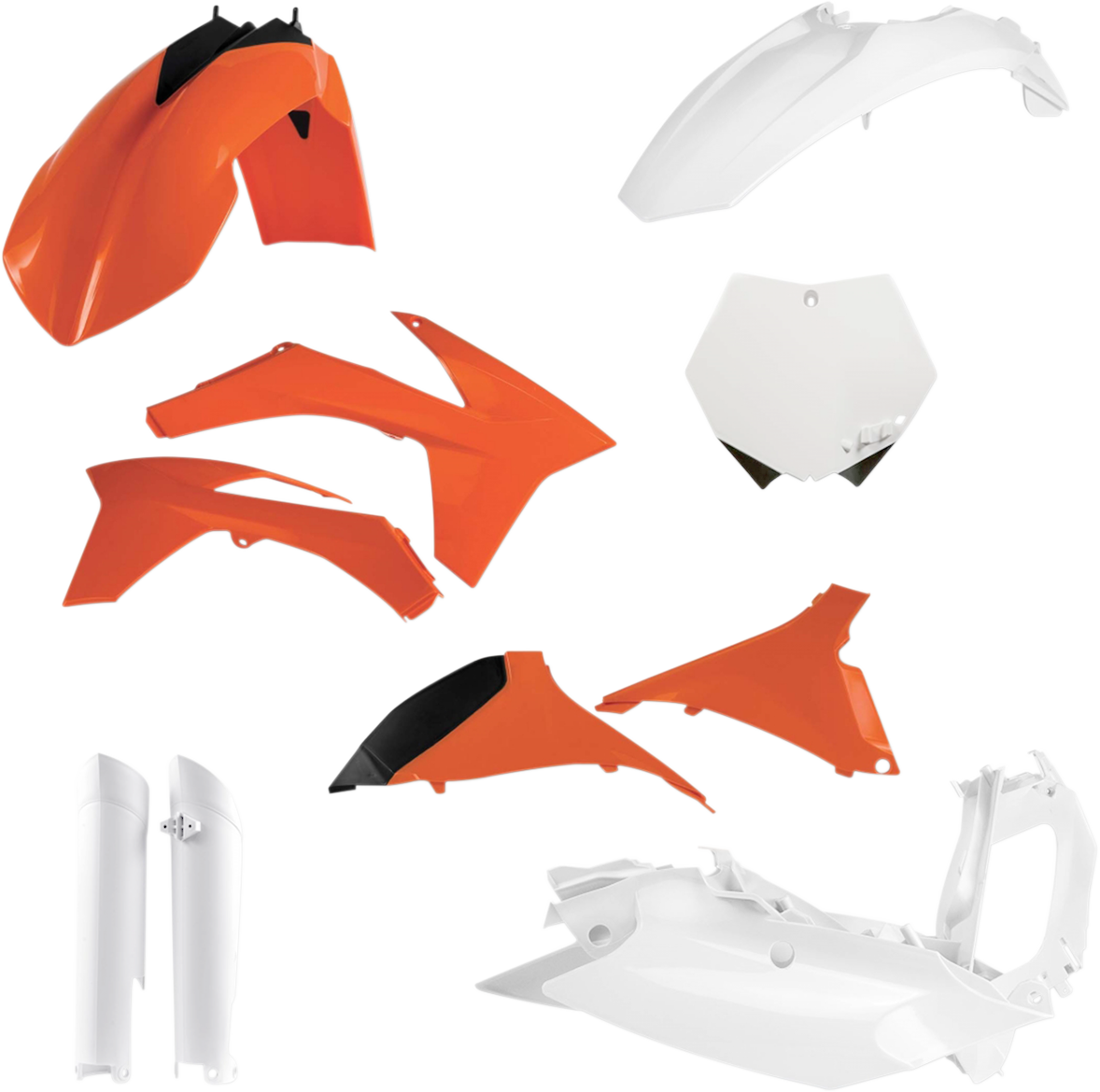ACERBIS Full Body Kit - '12 OEM Orange/White/Black / KTM / SX/XC '11-'12 1403-1684