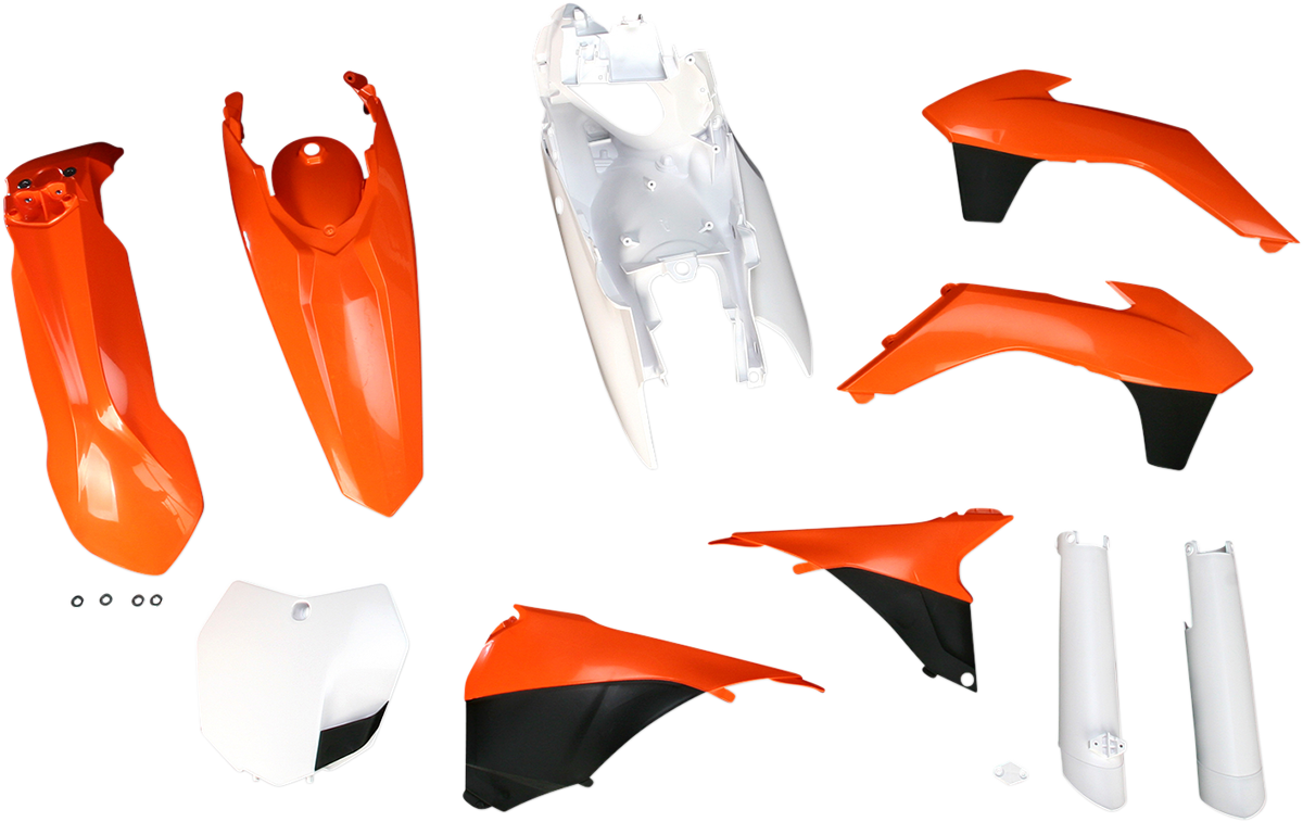 ACERBIS Full Body Kit - '14 OEM Orange/White/Black / KTM / SX/XC '13-'14 1403-1206