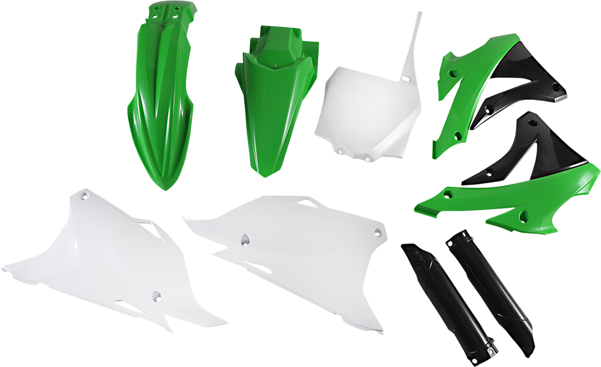 ACERBIS Full Body Kit - '16-'18 OEM Green/White/Black / Kawasaki / '14-'21 1403-1935