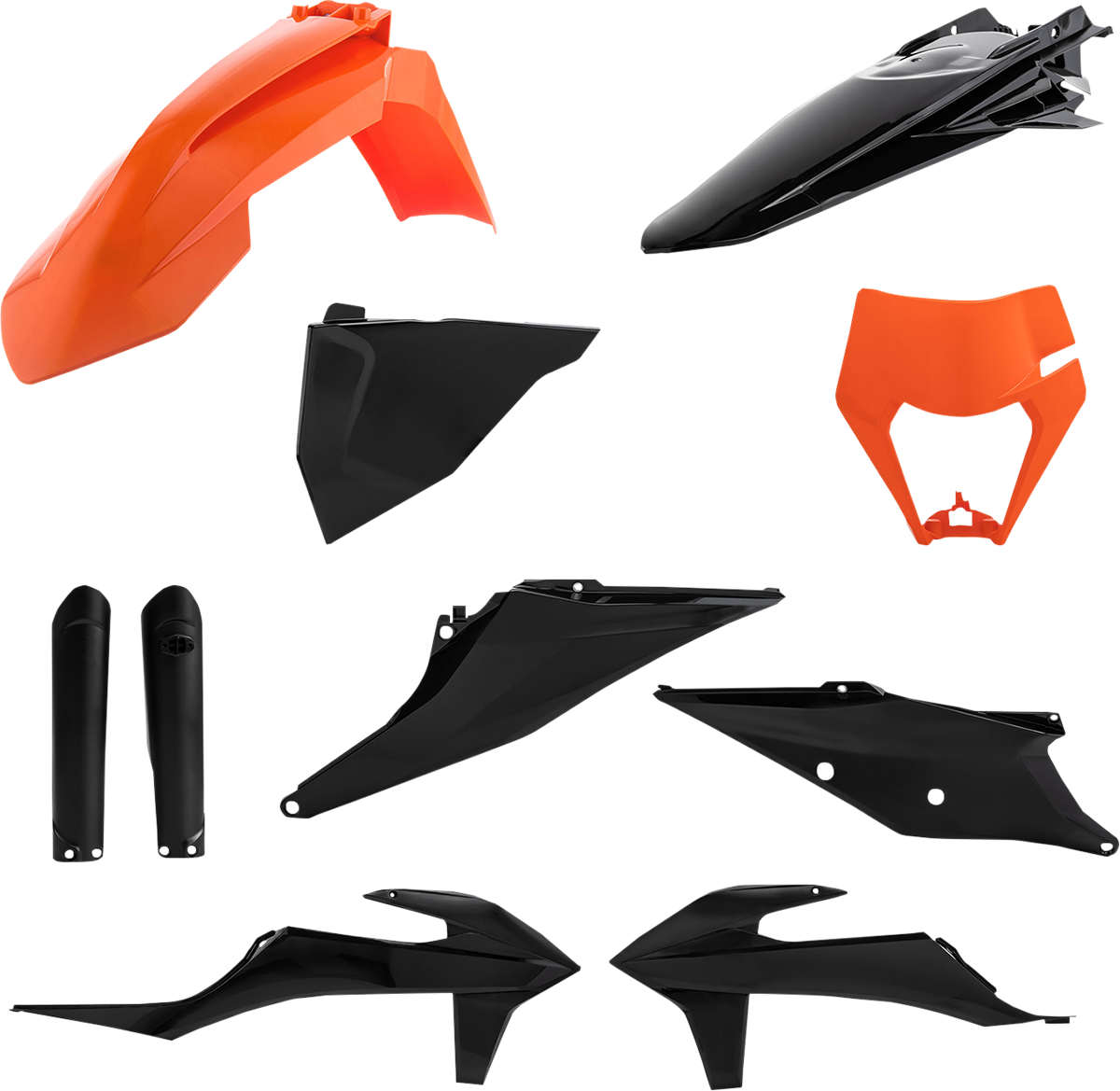 ACERBIS Full Body Kit - '16 OEM Black/Orange / KTM / EX/XC '20-'23 1403-3125
