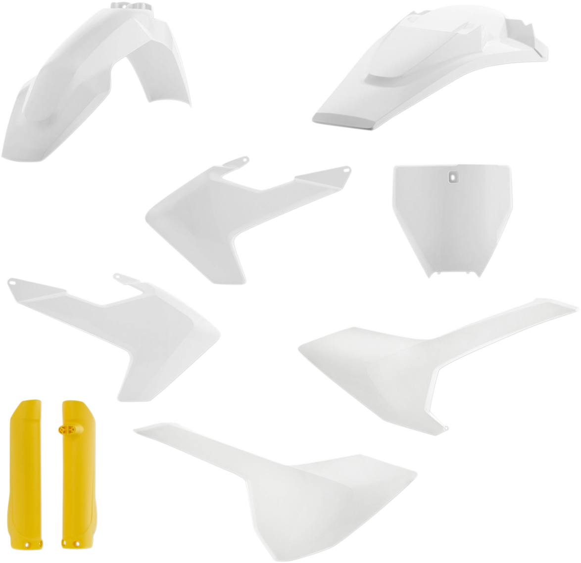 ACERBIS Full Body Kit - '18 OEM White/Yellow / Husqvarna / FC/FX/TC/TX '16-'18 1403-2479