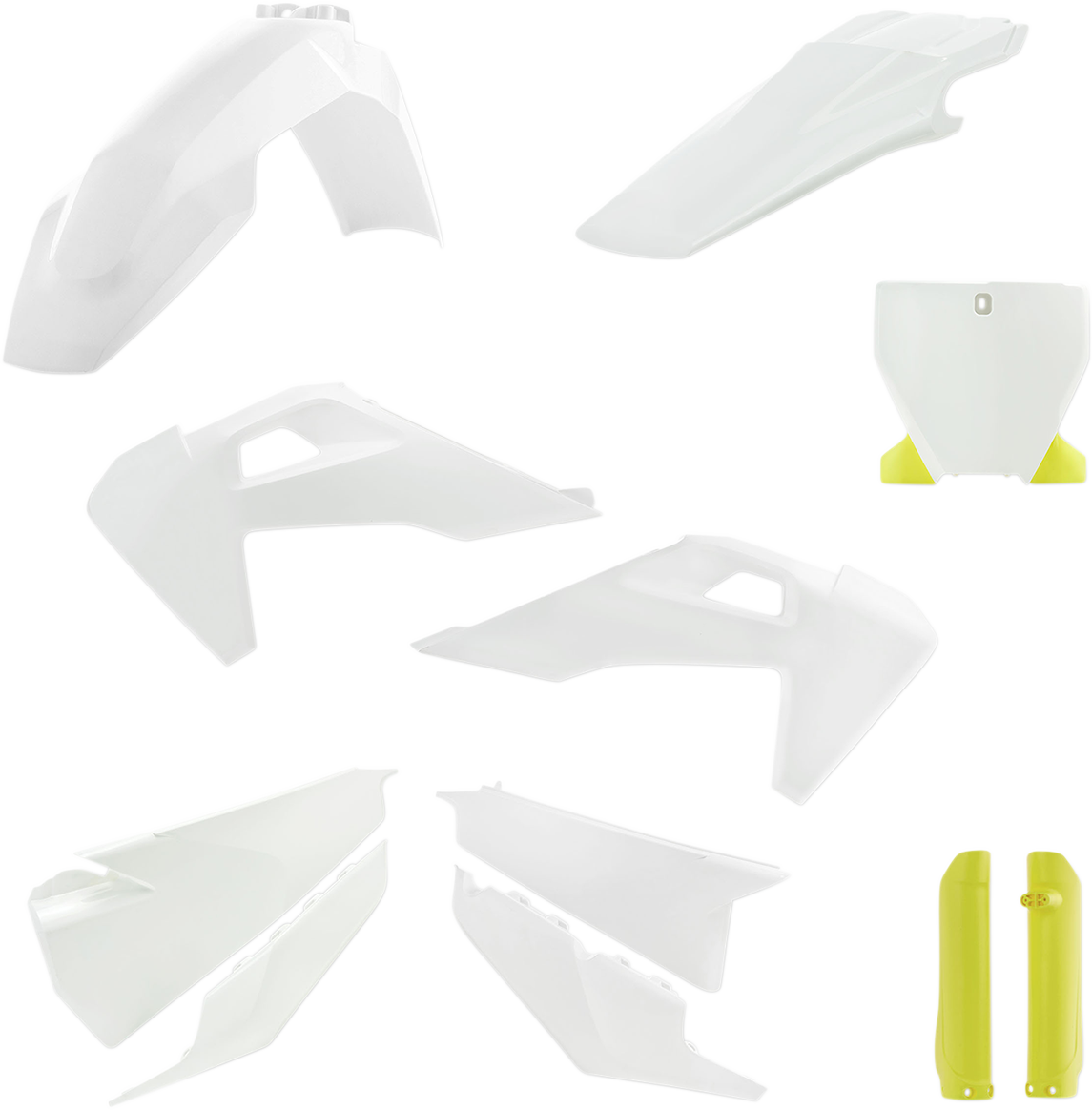 ACERBIS Full Body Kit - '19 OEM White/Yellow / Husqvarna / FC/FX/TC/TX '19-'22 1403-2771