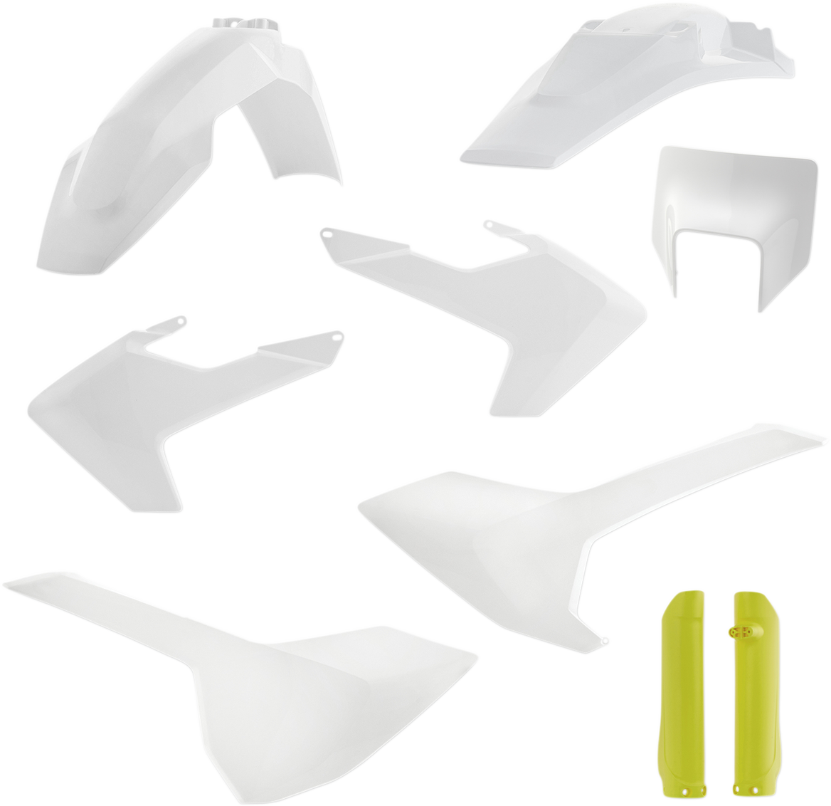 ACERBIS Full Body Kit - '19 OEM White/Yellow / Husqvarna / FE/TE '17-'19 1403-2778