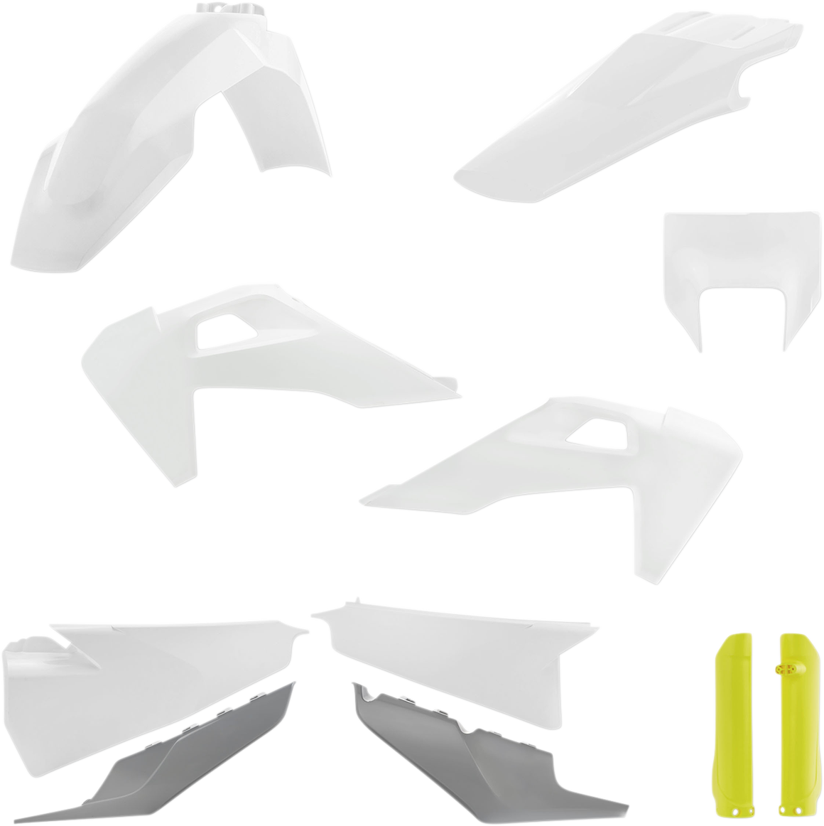 ACERBIS Full Body Kit - '20 OEM White/Yellow/Gray / Husqvarna / FE/TE '20-'23 1403-3123