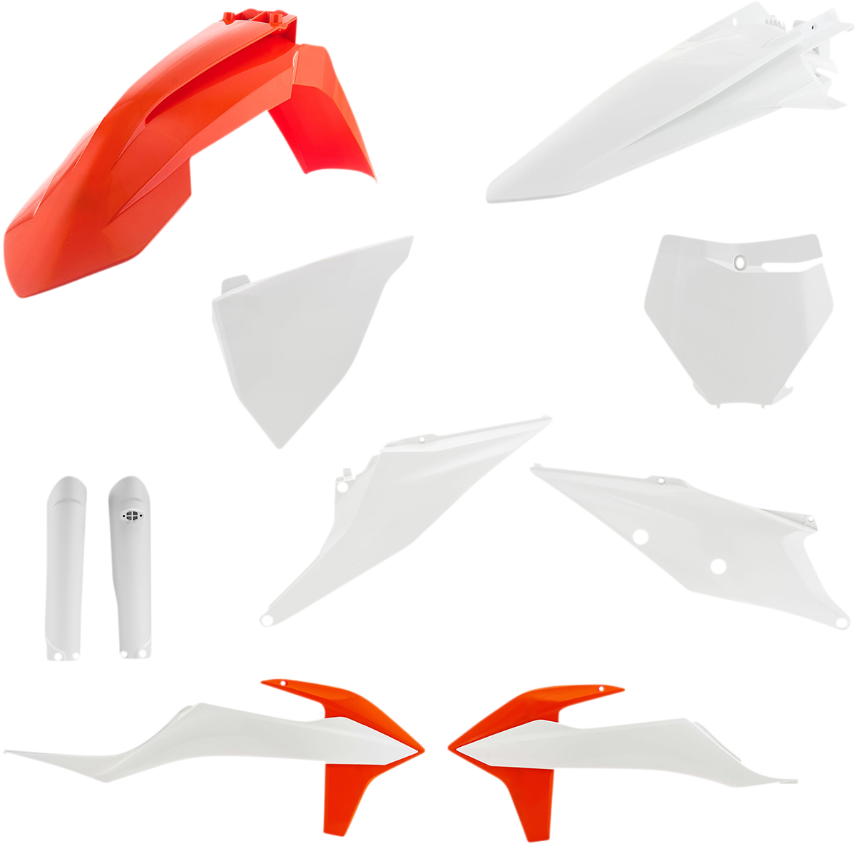 ACERBIS Full Body Kit - '21 OEM White/Orange / KTM / SX/XC '19-'22 1403-3366