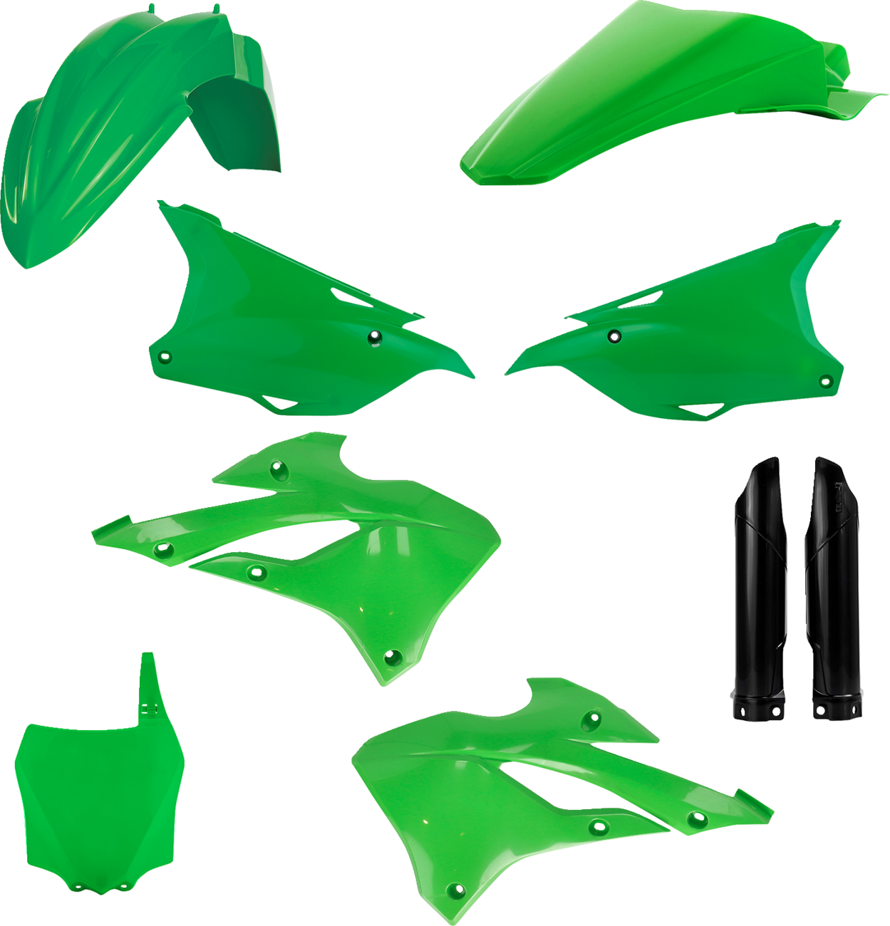 ACERBIS Full Body Kit - '22 OEM Green/Black / Kawasaki / KX '22-'25 1403-3572