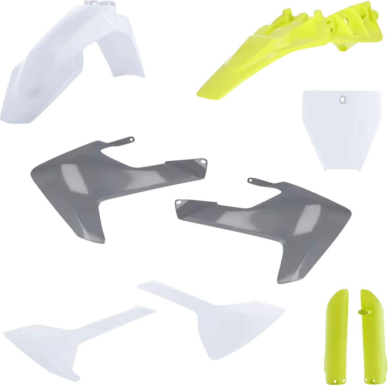 ACERBIS Full Body Kit - '23-'24 OEM White/Gray/Yellow / Husqvarna / TC '18-'24 1403-4063