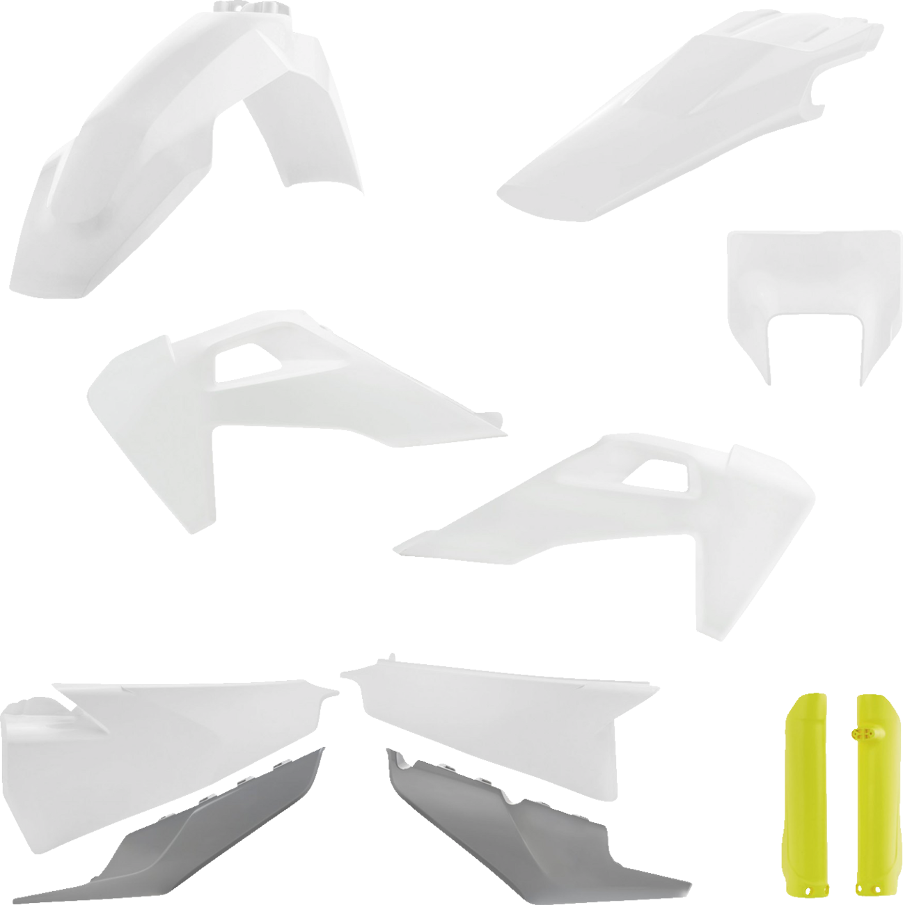 ACERBIS Full Body Kit - '23 OEM White/Gray/Yellow / Husqvarna / FE/TE '20-'23 1403-4064