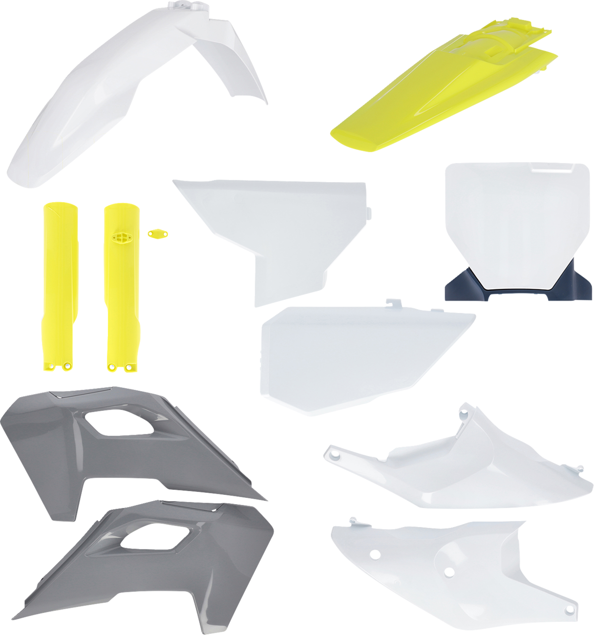 ACERBIS Full Body Kit - '23 OEM White/Yellow/Gray/Black / Husqvarna / FC/FX/TC/TX '23-'24 1403-4413