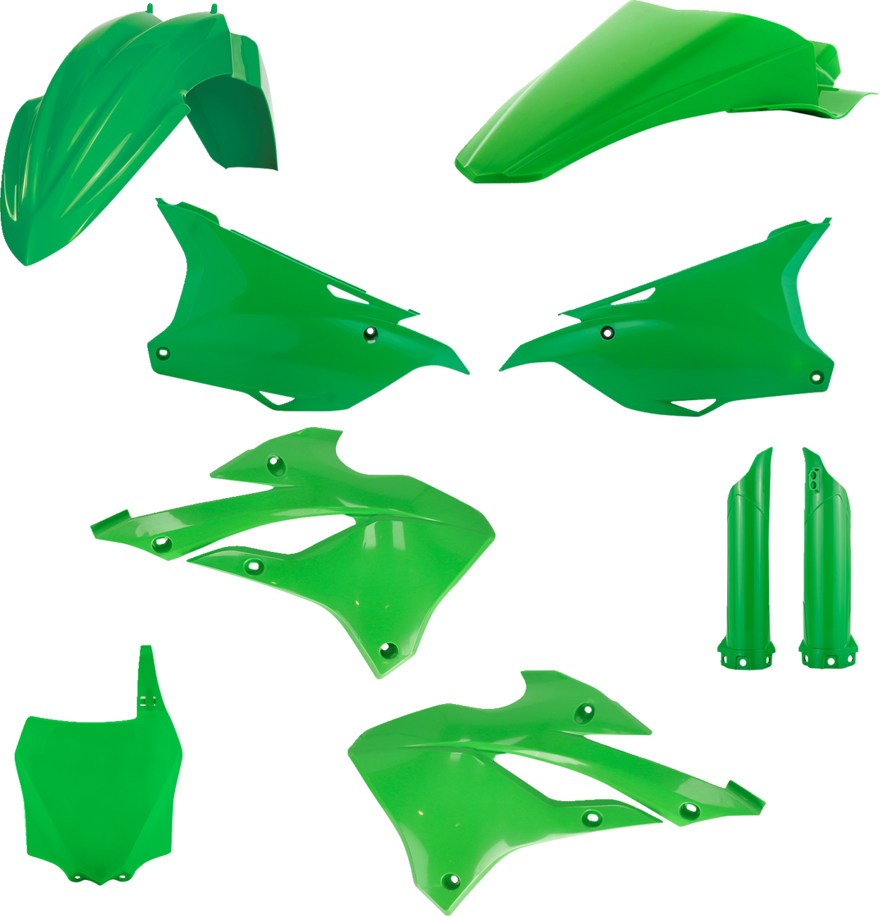 ACERBIS Full Body Kit - '24-'25 OEM Green / Kawasaki / KX '22-'25 1403-3571
