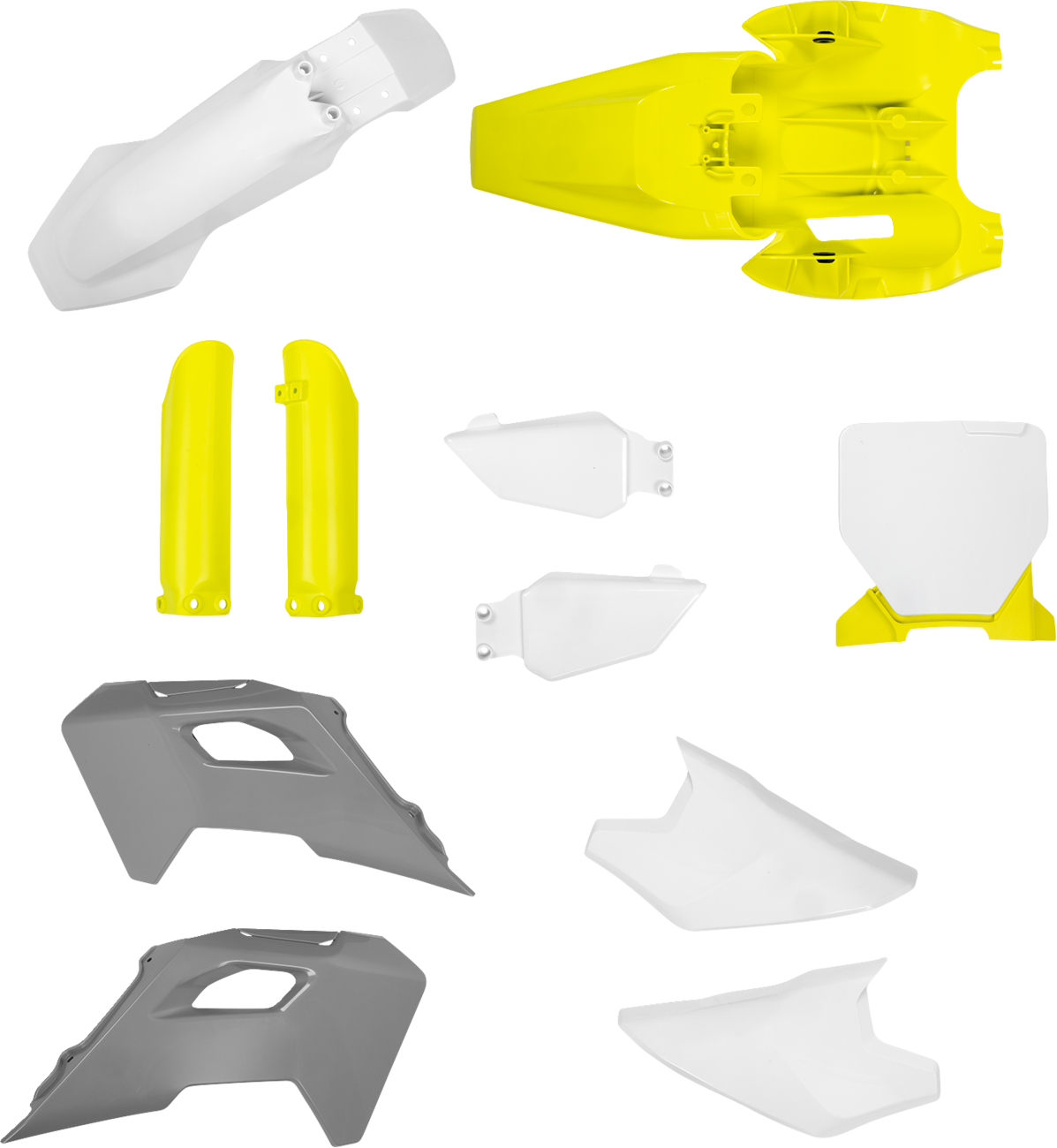 ACERBIS Full Body Kit - '25 OEM Gray/Yellow/White / Husqvarna / TC '24-'25 1403-4509